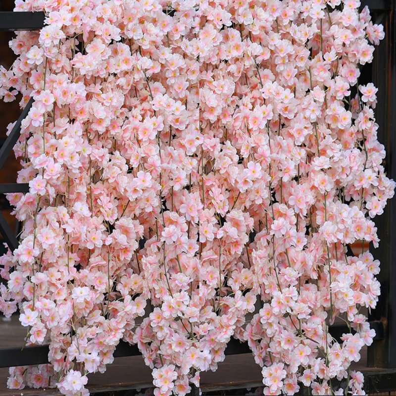 Mercer41 10 Pack 59 Artificial Cherry Blossom Vines Cherry Blossom